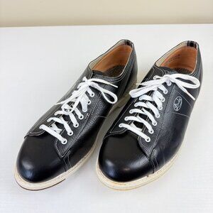 Like New Linds Classic Black Leather Bowling Shoes Right Handed